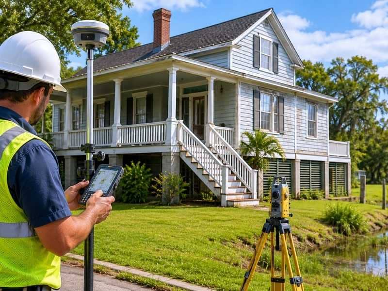 Elevation certificate for an older home being updated with new elevation measurements.